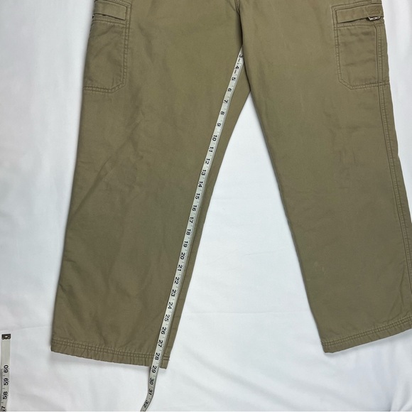 LL Bean Mens Fleece Lined Cargo Pants 38 x 30 Comfort Waist Straight Leg A6 - Picture 10 of 11